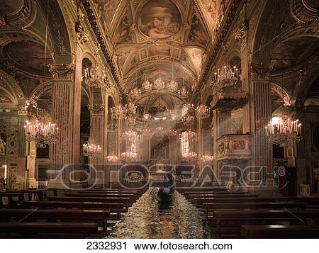 Interior Of Cathedral Of Santa Maria Assunta; Camogli, Genoa, Italy View Large Photo Image Stock Image - Interior Of Cathedral Of Santa Maria Assunta; Camogli, Genoa, Italy. Fotosearch