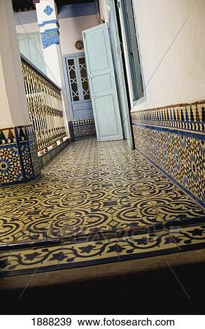 Stock Photo - Interior Of House With Tile Floor. Fotosearch