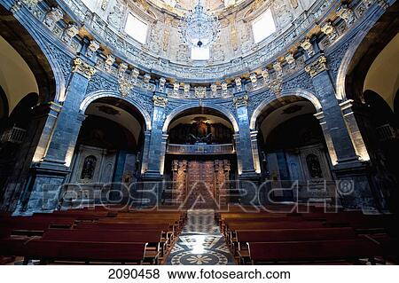 Stock Photo - Interior Of Sanctuary Of St Ignatius Of Loyola, Basque Country, Spain. Fotosearch