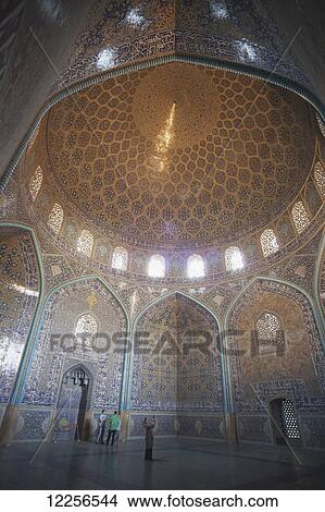 Interior of Sheikh Lotfollah Mosque, Imam Square; Isfahan, Iran View Large Photo Image Picture - Interior of Sheikh Lotfollah Mosque, Imam Square; Isfahan, Iran. Fotosearch