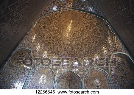 Interior of Sheikh Lotfollah Mosque, Imam Square; Isfahan, Iran View Large Photo Image Stock Photograph - Interior of Sheikh Lotfollah Mosque, Imam Square; Isfahan, Iran. Fotosearch