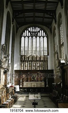 Picture - Interior Of St Mary The Virgin Church,; Oxford, England. Fotosearch