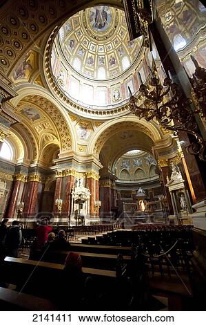 Interior Of St Stephen's Basilica Or Szent Istv View Large Photo Image Stock Image - Interior Of St Stephen's Basilica Or Szent Istv. Fotosearch