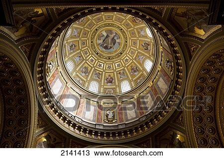 Stock Image - Interior Of St Stephen's Basilica Or Szent Istv. Fotosearch