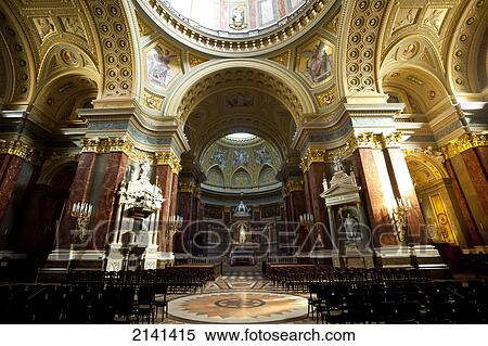 Stock Photography - Interior Of St Stephen's Basilica Or Szent Istv. Fotosearch
