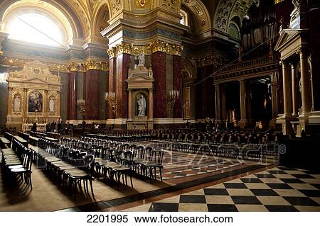 Interior Of St Stephen's Basilica Or Szent Istv View Large Photo Image Stock Photography - Interior Of St Stephen's Basilica Or Szent Istv. Fotosearch