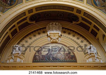 Stock Photo - Interior Of Szechenyi Baths, Budapest, Hungary. Fotosearch