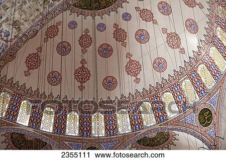 Interior of the Blue Mosque; Istanbul, Turkey View Large Photo Image Stock Image - Interior of the Blue Mosque; Istanbul, Turkey. Fotosearch