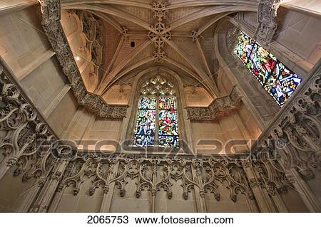Stock Image - Interior Of The Chapel Of Saint-Hubert At The Chateau D'amboise, Amboise, France. Fotosearch