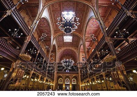 Interior Of The Great Synagogue On Dohany Street, Budapest, Hungary View Large Photo Image Stock Image - Interior Of The Great Synagogue On Dohany Street, Budapest, Hungary. Fotosearch