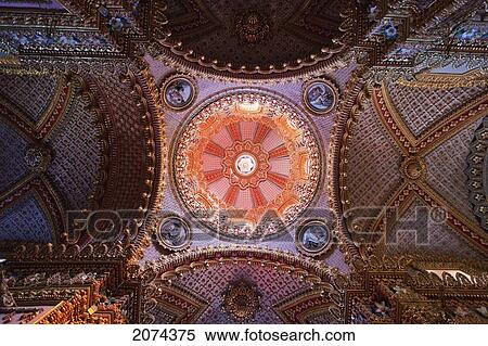 Stock Photography - Interior Of The Guadalupe Sanctuary, Morelia, Michoac. Fotosearch
