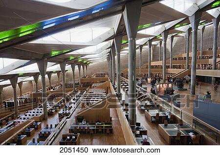 Interior View Of Main Reading Room In The Bibliotheca Alexandrina, The Modern Library Of Alexandria, Alexandria, Al Iskandar View Large Photo Image Stock Image - Interior View Of Main Reading Room In The Bibliotheca Alexandrina, The Modern Library Of Alexandria, Alexandria, Al Iskandar. Fotosearch