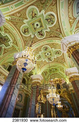 Interior view of SS Peter and Paul Cathedral on Petrograd side of St. Petersburg; St. Petersburg, Russia View Large Photo Image Stock Image - Interior view of SS Peter and Paul Cathedral on Petrograd side of St. Petersburg; St. Petersburg, Russia. Fotosearch