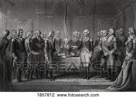 Interview Of Howes Messenger With Washington 1776 From A 19Th Century Print Engraved By Joseph Stancliffe After M A Wageman View Large Photo Image Stock Image - Interview Of Howes Messenger With Washington 1776 From A 19Th Century Print Engraved By Joseph Stancliffe After M A Wageman. Fotosearch