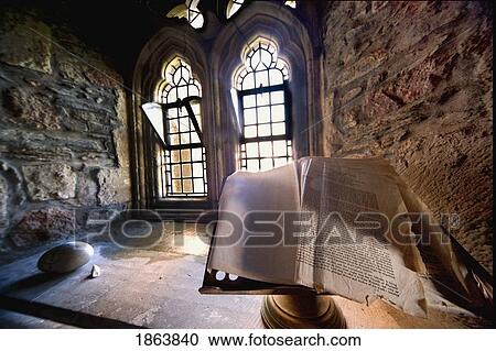 Stock Image - Iona Abbey; Island Of Iona, Scotland. Fotosearch