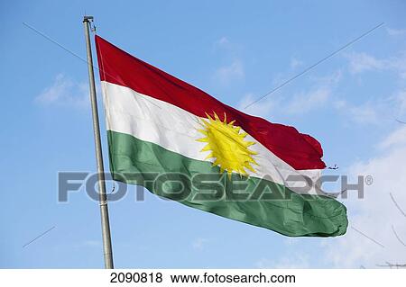 Iraqi Kurdish Flag, Erbil, Iraqi Kurdistan, Iraq View Large Photo Image Stock Photo - Iraqi Kurdish Flag, Erbil, Iraqi Kurdistan, Iraq. Fotosearch
