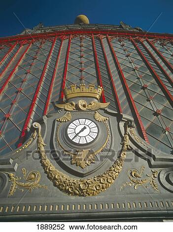 Stock Image - Iron Glass FaÃƒÆ’Ã‚Â§ade Of Atocha Railway Station; Madrid, Spain, Europe. Fotosearch