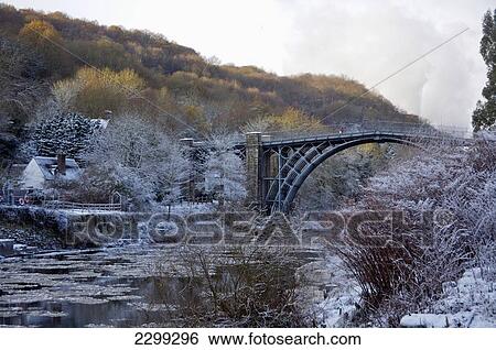 Ironbridge Gorge And World's First Iron Bridge; Ice Floes In River Severn; Uk View Large Photo Image Stock Photograph - Ironbridge Gorge And World's First Iron Bridge; Ice Floes In River Severn; Uk. Fotosearch