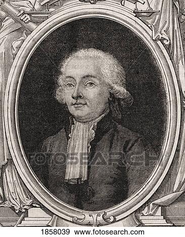 Stock Photo - Isaac RenÃƒÆ’Ã‚Â© Guy Le Chapelier, 1754-1794. French Politician. From Histoire De La Revolution Francaise By Louis Blanc. Fotosearch
