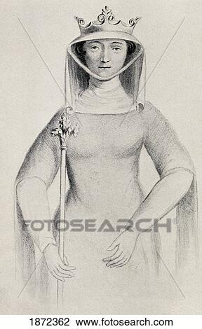 Stock Image - Isabella Of France Circa. 1295 To 1358 Aka The She-Wolf Of France, Queen Consort Of Edward Ii Of England. From The Book Our Queen Mothers By Elizabeth Villiers.. Fotosearch
