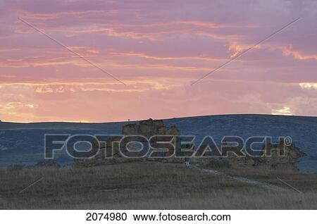 Stock Image - Isalo National Park At Sunset, Fianarantsoa Province, Madagascar. Fotosearch
