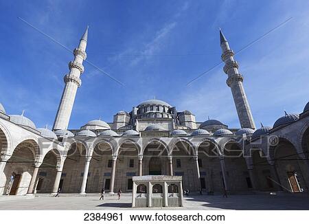 Stock Image - Islamic mosque; Istanbul, Turkey. Fotosearch