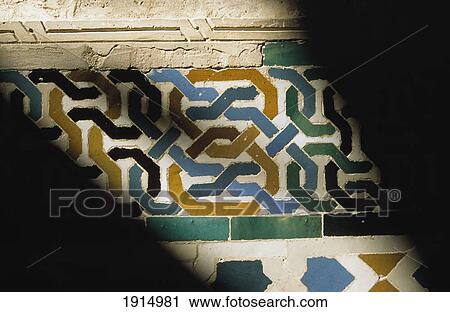 Stock Image - Islamic Tile Detail. Fotosearch