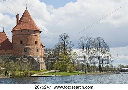 Island Castle, Trakai, Lithuania View Large Photo Image Stock Photo - Island Castle, Trakai, Lithuania. Fotosearch