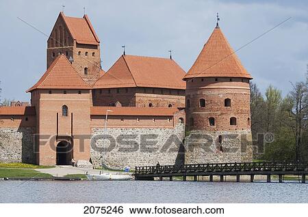 Island Castle, Trakai, Lithuania View Large Photo Image Stock Photograph - Island Castle, Trakai, Lithuania. Fotosearch