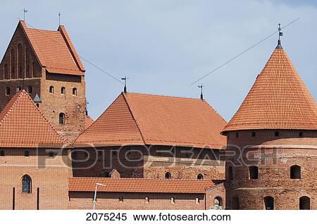 Island Castle, Trakai, Lithuania View Large Photo Image Stock Photography - Island Castle, Trakai, Lithuania. Fotosearch