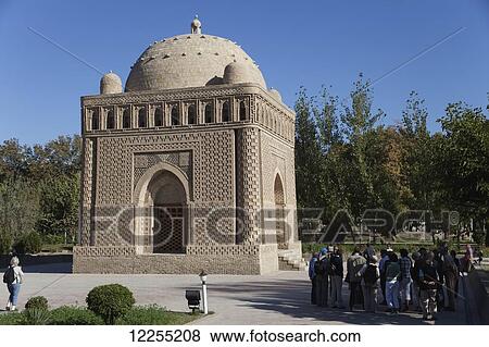 Stock Photo - Ismael Samani Mausoleum; Bukhara, Uzbekistan. Fotosearch