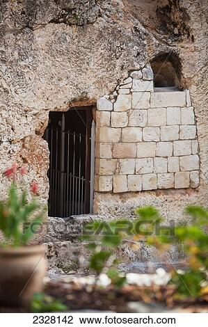 Stock Image - Israel, Garden Tomb; Jerusalem. Fotosearch