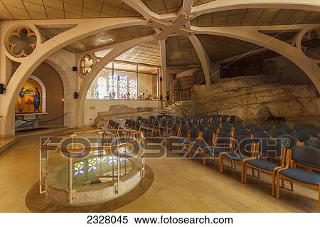 Stock Photography - Israel, Interior of Church of Saint Peter; Gallicantu. Fotosearch