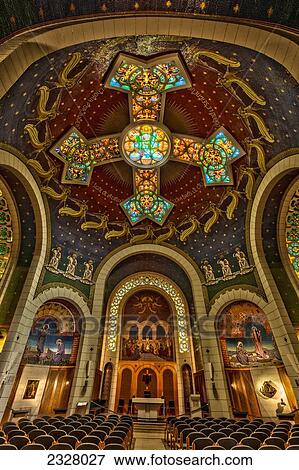 Stock Photo - Israel, Interior of Church of St Peter; Gallicantu. Fotosearch