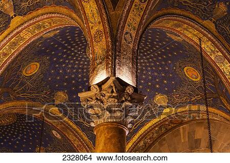 Picture - Israel, Jerusalem, alternative name Basilica of Agony; Mount Of Olives, Interior of Church of all Nations. Fotosearch