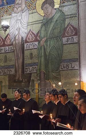 Israel, Jerusalem Old City, Armenian daily procession in Church of Holy Sepulchre; Jerusalem View Large Photo Image Stock Photo - Israel, Jerusalem Old City, Armenian daily procession in Church of Holy Sepulchre; Jerusalem. Fotosearch