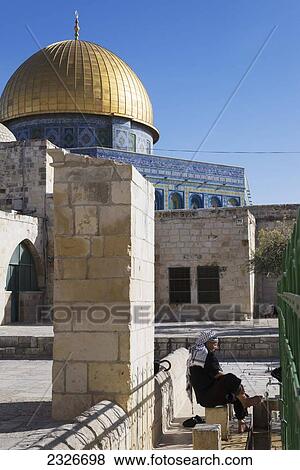 Israel, Jerusalem Old City, Dome of Rock; Jerusalem View Large Photo Image Stock Photo - Israel, Jerusalem Old City, Dome of Rock; Jerusalem. Fotosearch
