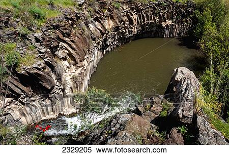 Stock Photography - Israel, Meshushim Pool; Yehudiya Nature Reserve. Fotosearch