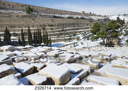 Israel, Mount of Olives; Jerusalem, 2013, Snow in city January 10 View Large Photo Image Picture - Israel, Mount of Olives; Jerusalem, 2013, Snow in city January 10. Fotosearch
