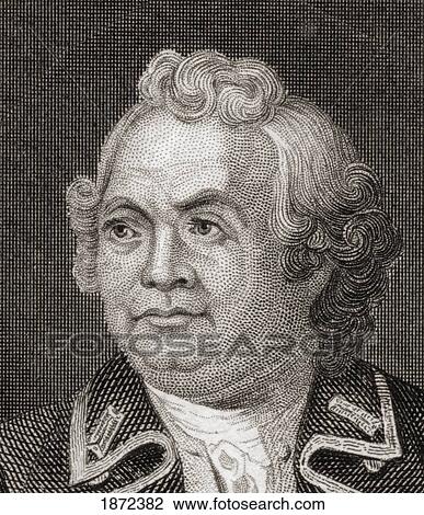 Stock Image - Israel Putnam, 1718 To 1790. American Army General During The American Revolutionary War.. Fotosearch