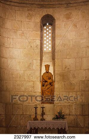 Israel, Statue of St Anne and young Virgin Mary in St Anne's Church; Jerusalem View Large Photo Image Stock Photo - Israel, Statue of St Anne and young Virgin Mary in St Anne's Church; Jerusalem. Fotosearch