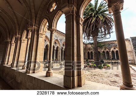 Stock Photo - Israel, This church is built over cave in which Jesus was said to have taught disciples prayer that begins Our Father who art in heaven; Jerusalem. Fotosearch