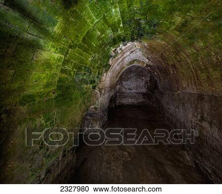Stock Image - Israel, View of Struthion Pool which is large cuboid cistern beneath Convent of Sisters of Zion in Old City of Jerusalem. Pool is located at northwestern corner of Jerusalem's Temple Mount; Jerusalem. Fotosearch