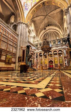 Israel, where Jesus was crucified; Jerusalem, or Church of Resurrection by Eastern Christians. It is a few steps away from Muristan. Site is venerated as Golgotha, also called Basilica of Holy Sepulchre, Church of Holy Sepulchre View Large Photo Image Stock Image - Israel, where Jesus was crucified; Jerusalem, or Church of Resurrection by Eastern Christians. It is a few steps away from Muristan. Site is venerated as Golgotha, also called Basilica of Holy Sepulchre, Church of Holy Sepulchre. Fotosearch