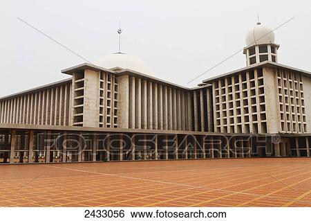Stock Photograph - Istiqlal Mosque (Independence Mosque), Jakarta, Java Island, Indonesia. Fotosearch