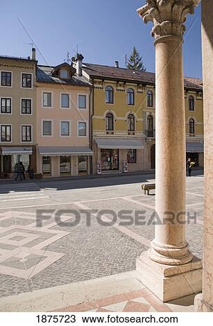 italian, Vicenza, Italy; View Of A Small Square From The Steps Of A Church View Large Photo Image Stock Image - italian, Vicenza, Italy; View Of A Small Square From The Steps Of A Church. Fotosearch