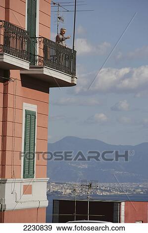 Italy, Apartment In Vomero District; Naples View Large Photo Image Stock Photo - Italy, Apartment In Vomero District; Naples. Fotosearch