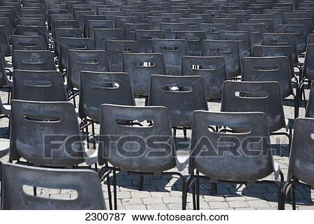 Stock Photo - Italy, Chairs At The Vatican; Rome. Fotosearch