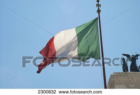 Italy, Italian Flag At National Monument Of Victor Emmanuel Ii; Rome View Large Photo Image Stock Image - Italy, Italian Flag At National Monument Of Victor Emmanuel Ii; Rome. Fotosearch