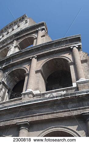 Italy, Outside View; Rome, Colosseum View Large Photo Image Stock Photo - Italy, Outside View; Rome, Colosseum. Fotosearch